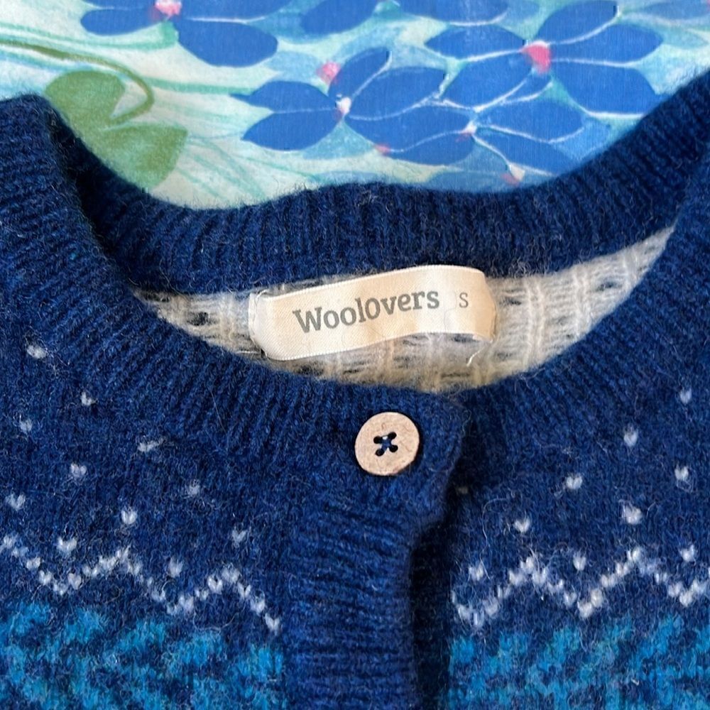 WoolOvers Cardigan Sheep Print - S “SEE MEASUREMENTS” - Picture 2 of 14